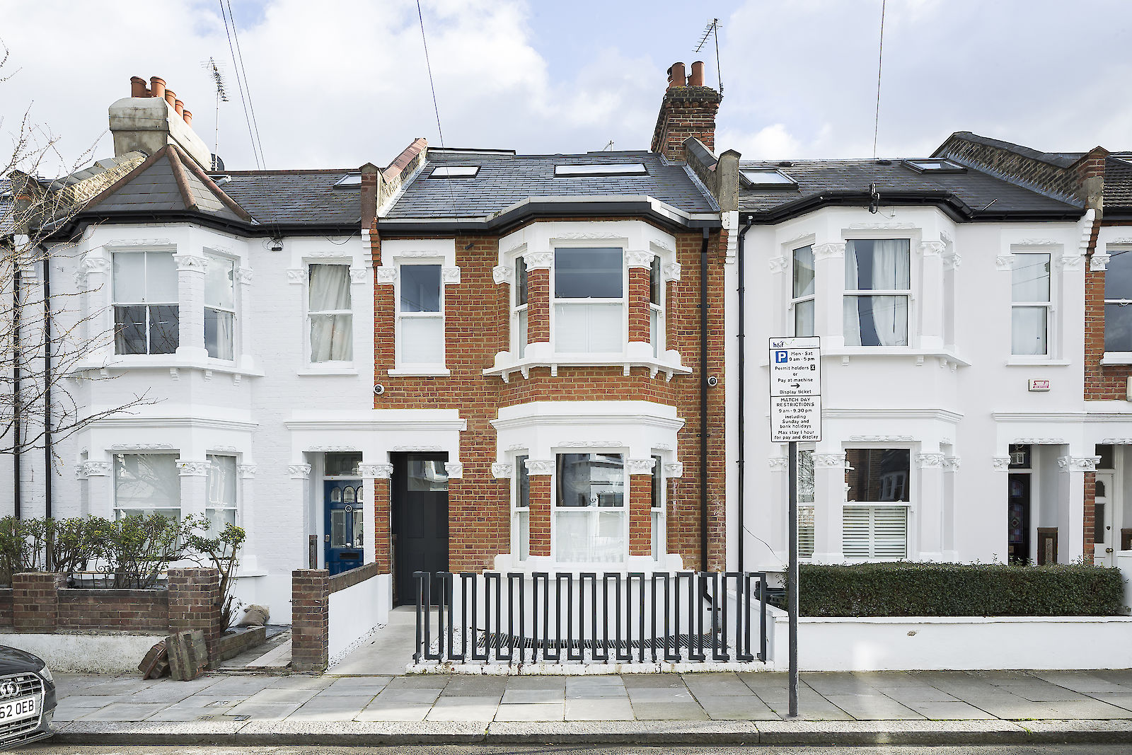 GC House by inaki leite design. Victorian House in Fulham front elevation - contemporary refurbishment in London