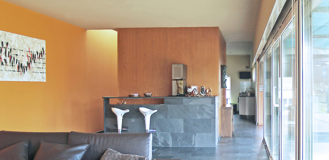 Imo House by iñaki leite. Living area