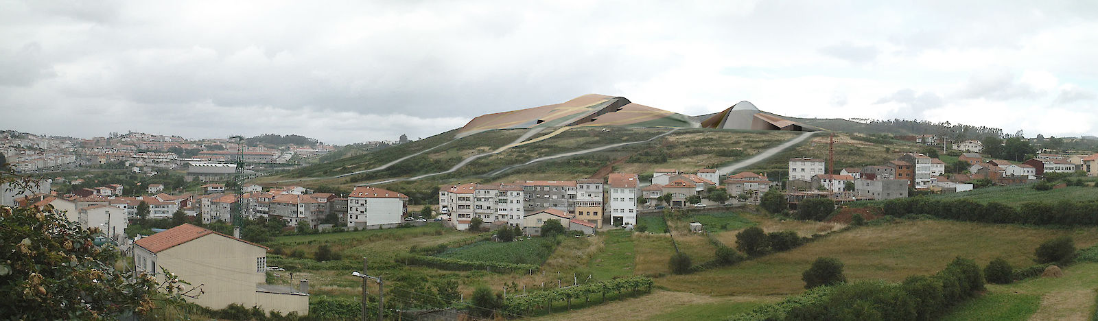 City of Culture of Galicia - collaboration with CSArquitectura. Aerial view