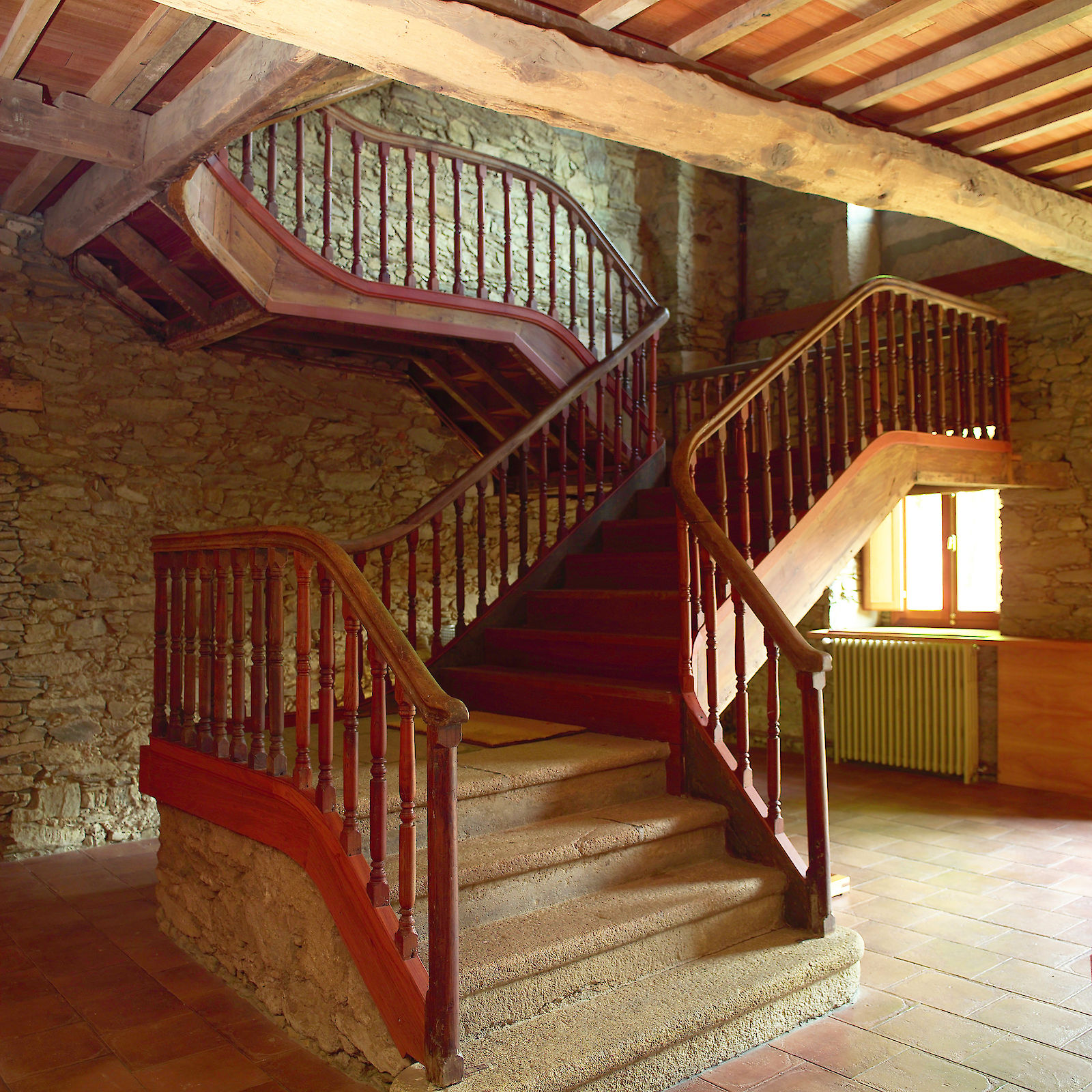 O Convento Manor House - collaboration of iñaki leite as architectural assistant with Carlos Seoane. Internal stairs