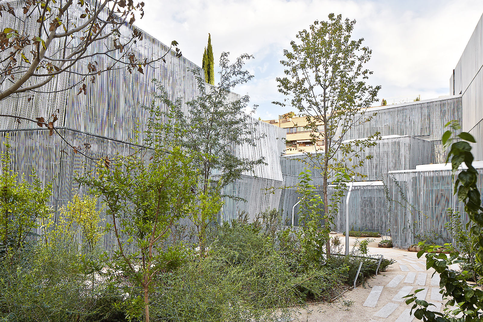 Francisco Giner de los Ríos Foundation by AMID.cero9. View of the garden