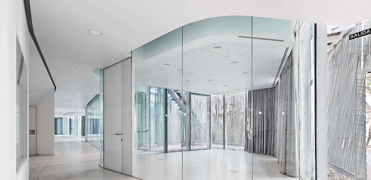 Francisco Giner de los Ríos Foundation by AMID.cero9. View from the interior