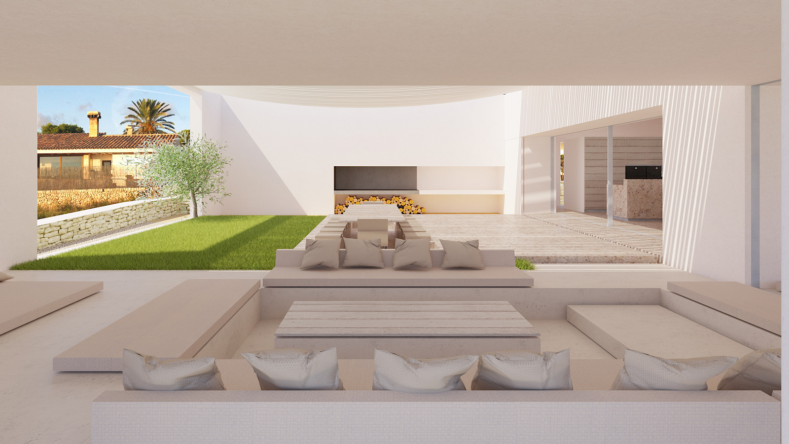 Binibequer Vell by inaki leite design West courtyard-1