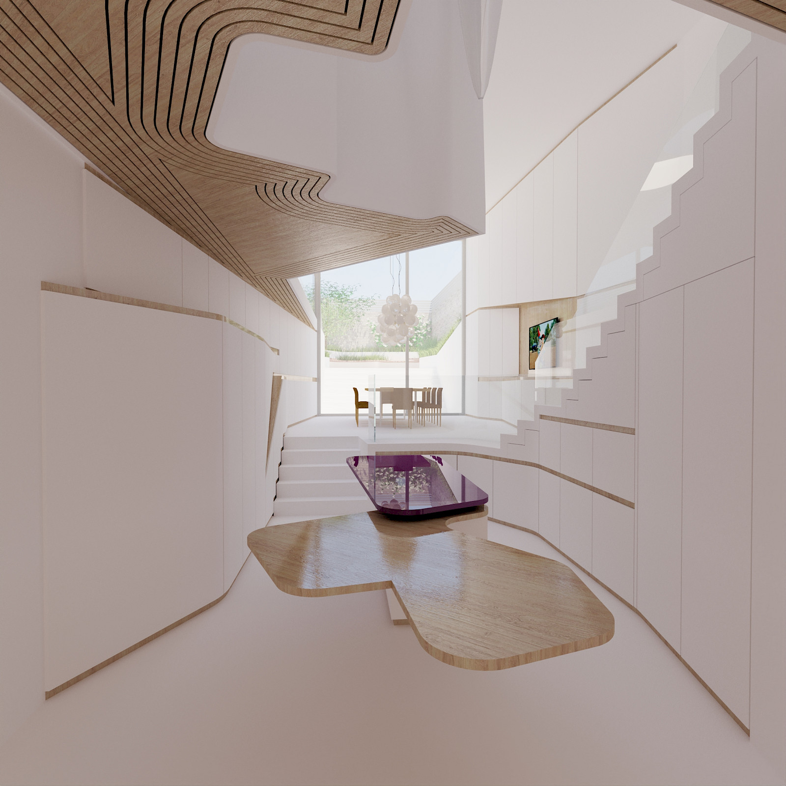 A Flower in London by inaki leite design. View from the kitchen looking to the back garden