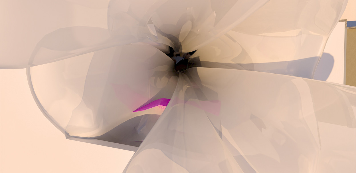 A Flower in London by inaki leite design. Top view of the skylight