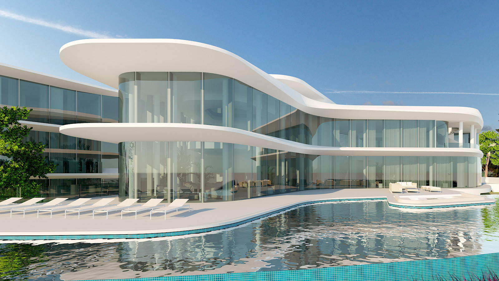 Villa E in Dubai Hills - by inaki leite. From pool