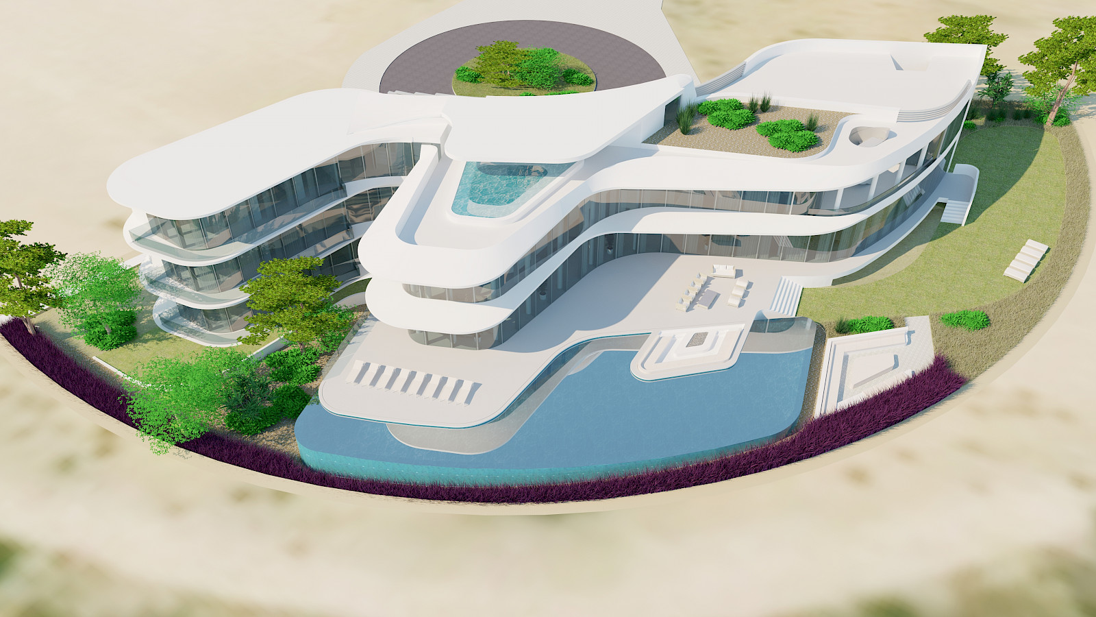 Villa E in Dubai Hills - by inaki leite. Aerial 01